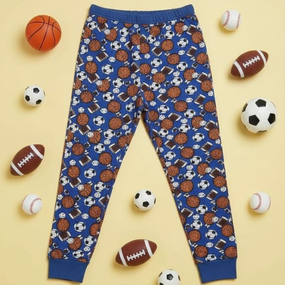 Blue Sports Ball Kids Pajama Bottom – Cozy and Playful Nightwear - Picture 4 of 4
